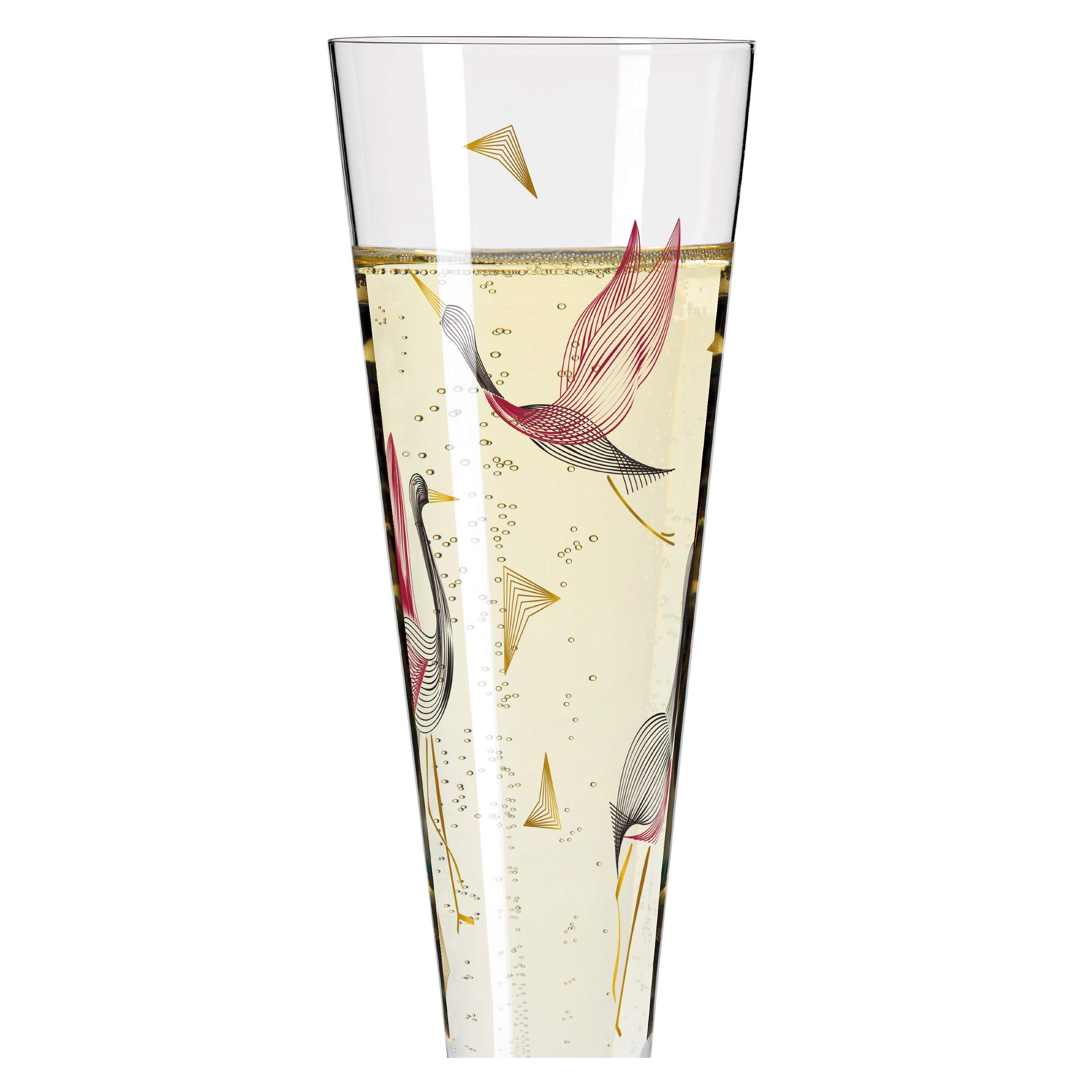 Ritzenhoff 1071015 Bicchiere da champagne 200 ml - Serie Goldnacht No. 15 - Nobile pezzo di design con oro vero - Made in Germany