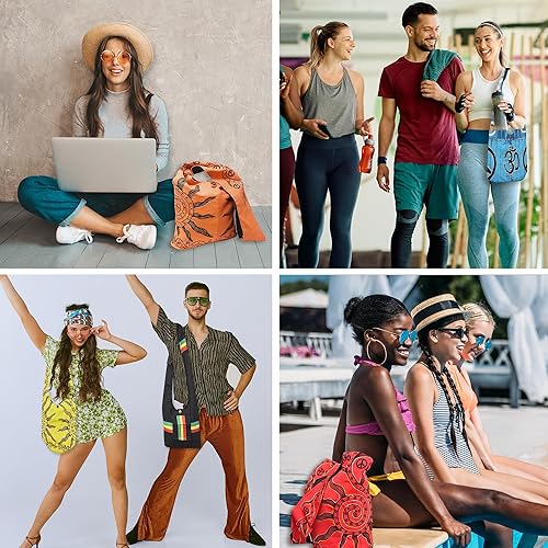 Vista 8 de Mandala Crafts Bolso hippie para mujer - Bolso bohemio tipo hobo cruzado para mujer