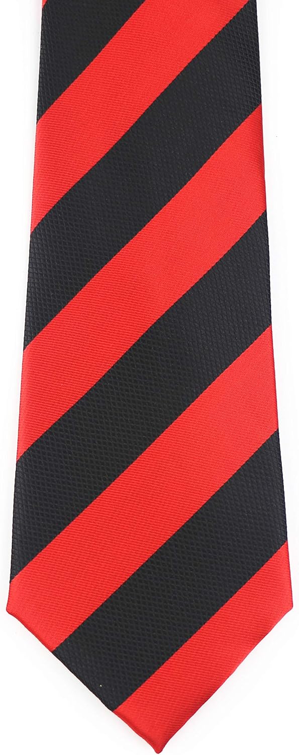 Men's Classic Striped Patterned School Color Stripe Ties College Daily Neckties - Image 4