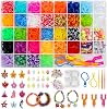 2500 Loom Bands Craft Kit for Kids, 30 Colors Loom Rubber Bands for DIY Bracelet Making Kits, Loom Twist Bands with More Accessories in Storage Case for Party, X-mas Birthday Gift for Kids