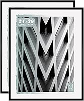 Vista 38 de MCS Foundation - Marco para póster de 18 x 24 pulgadas, color negro tradicional, vertical y horizontal, para colgar en la pared, marco grande