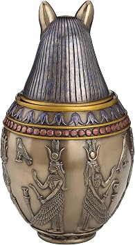Rare Egyptian Bastet Cat Memorial Urn