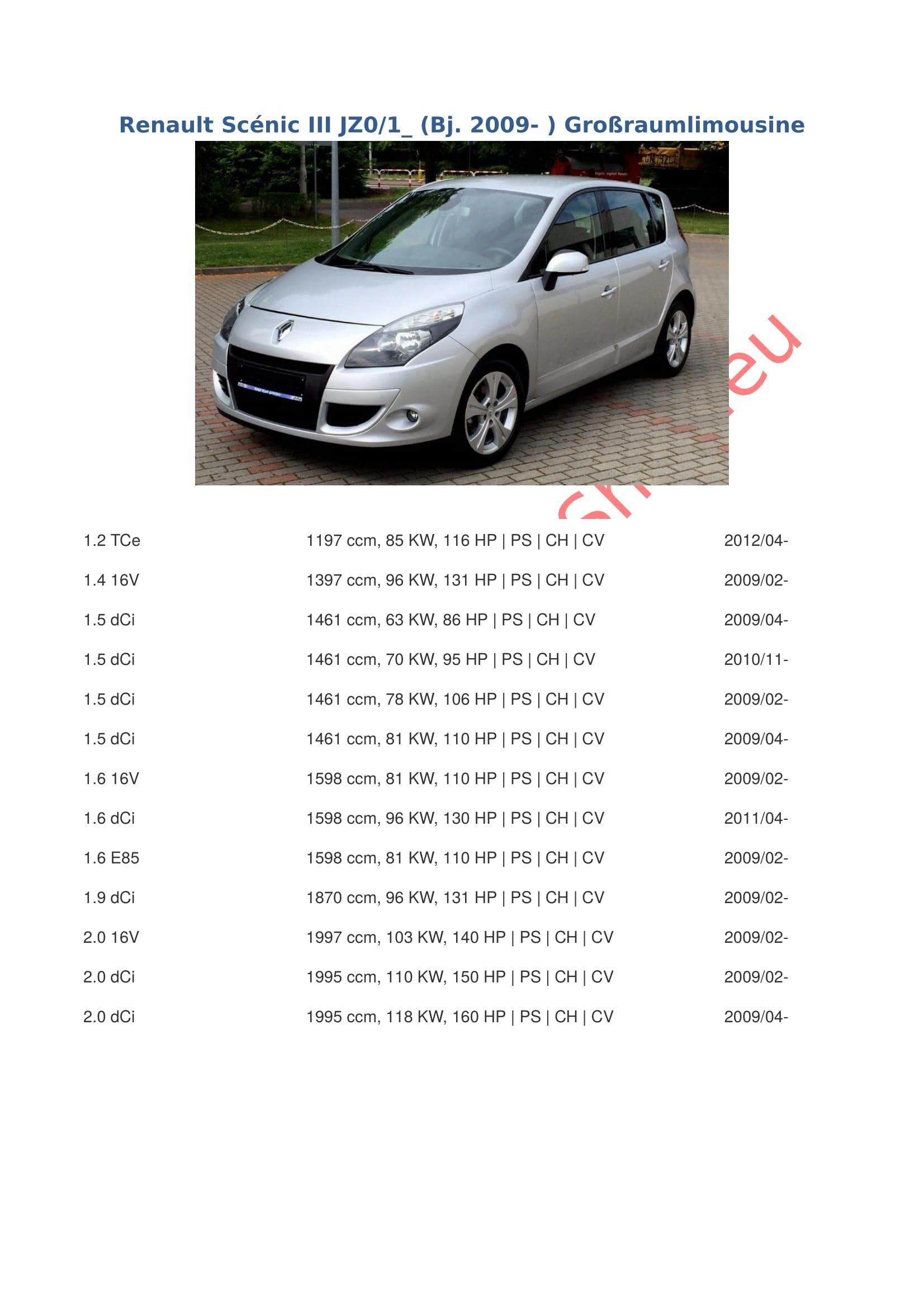 Attelage remorque avec Faisceau 7 Broches | Renault Megane Scenic III de 2009- | col de Cygne démontable avec Outil