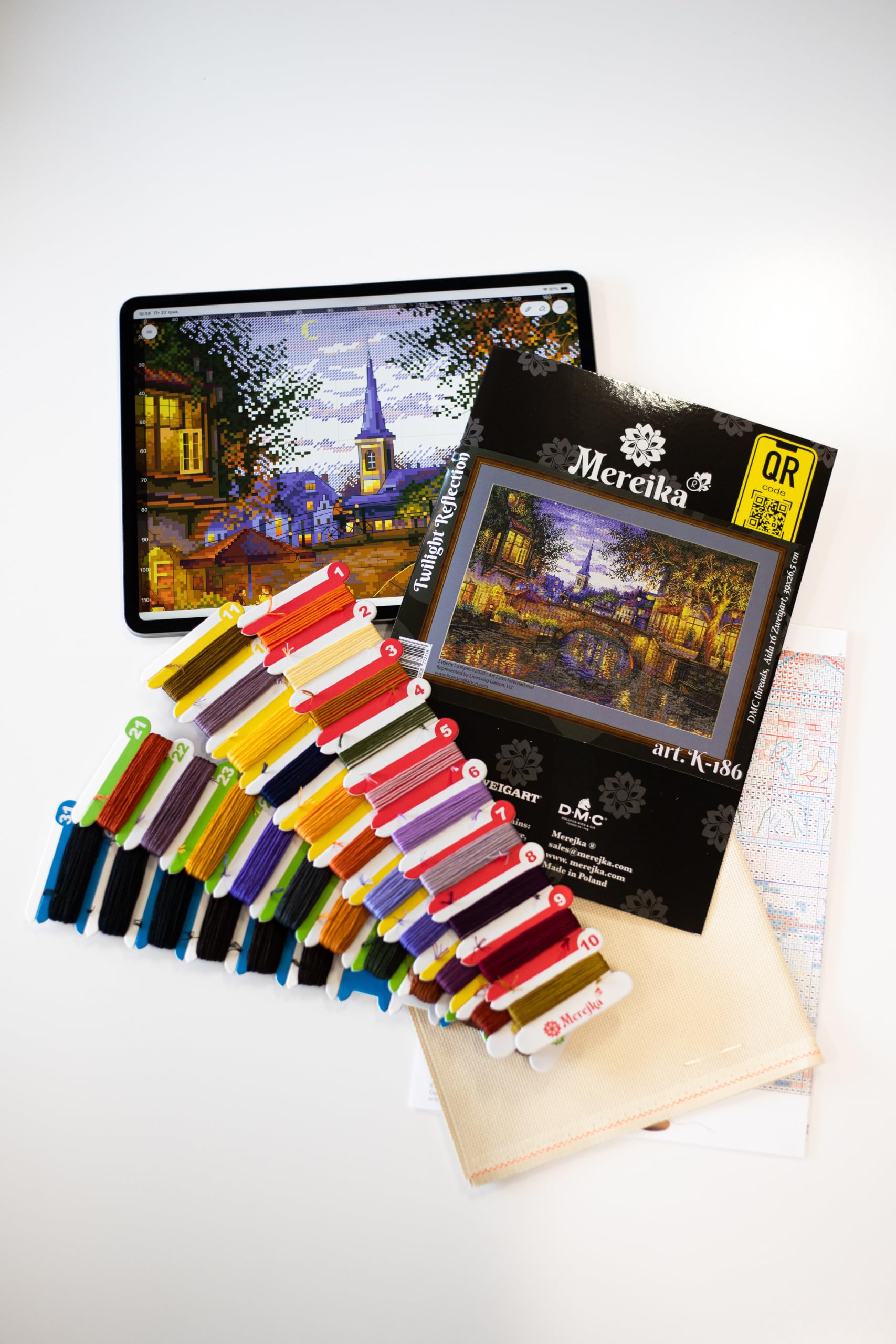 Merejka Juego de punto de cruz K-186, multicolor, 39 x 26,5 cm