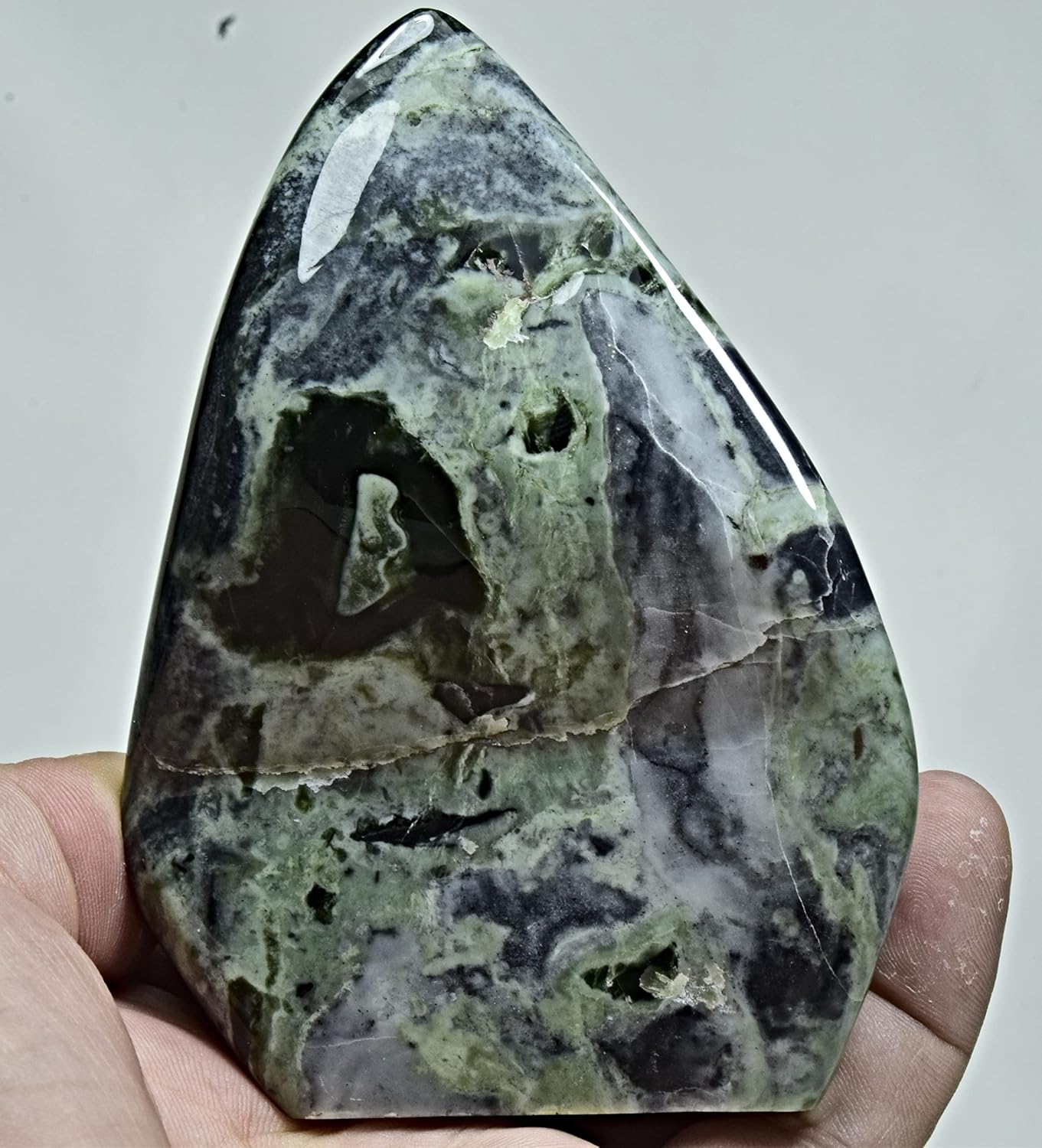 346 Gram Beautiful Polished Self Standing Natural Unknown Tumbled Stone