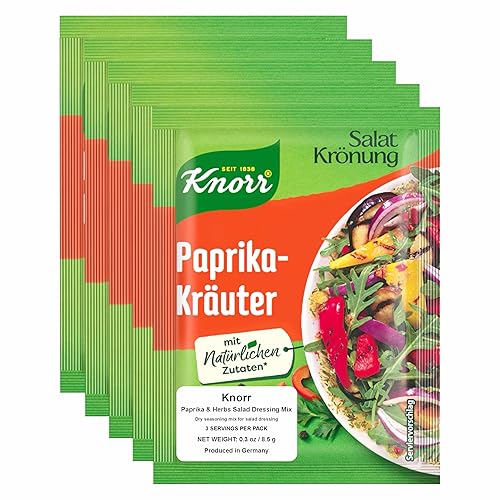 Knorr Salat Kroenung Paprika-Kraeuter (hierba de pimentón) 5 unidades 1.59 oz (5 x 0.32 oz)