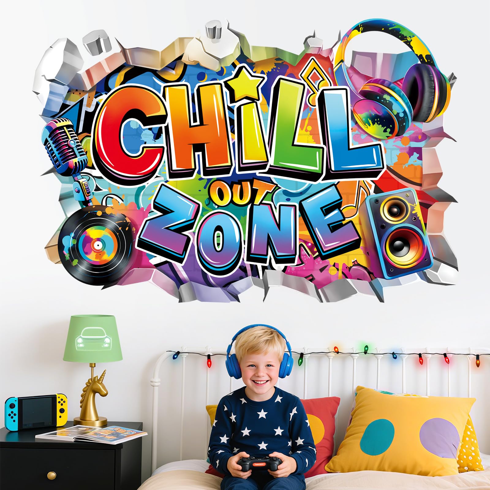Charging Don't Disturb Wall Sticker Kid camera da letto Decor Decal cucina vinile camera bambini adesivi arte murale bambini murali ragazzo citazione vivaio murales casa ragazzi vinile gioco gomma