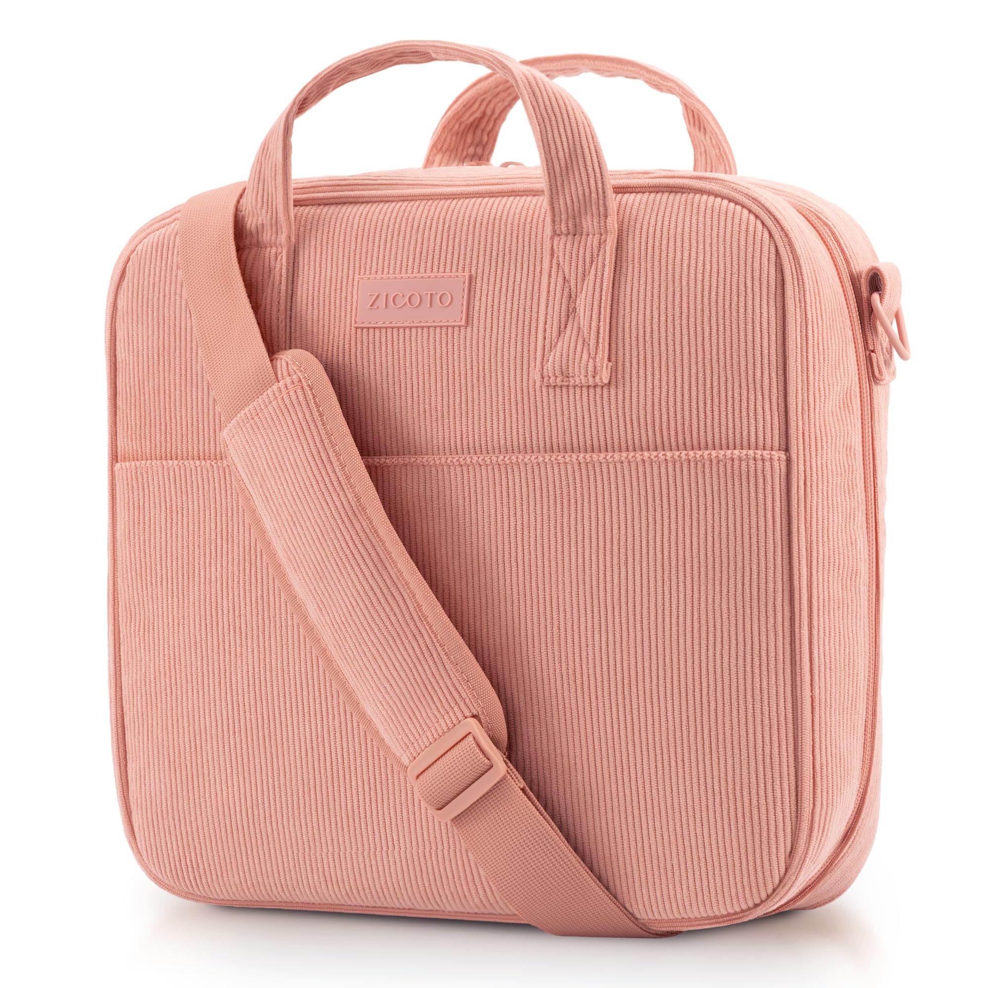 Sturdy 3-Ring Zipper Binder with Shoulder Strap for School – Beautiful 2-Inch Zip-Up Binder with Extra Pockets Holds 500 Sheets, Books & Laptop –