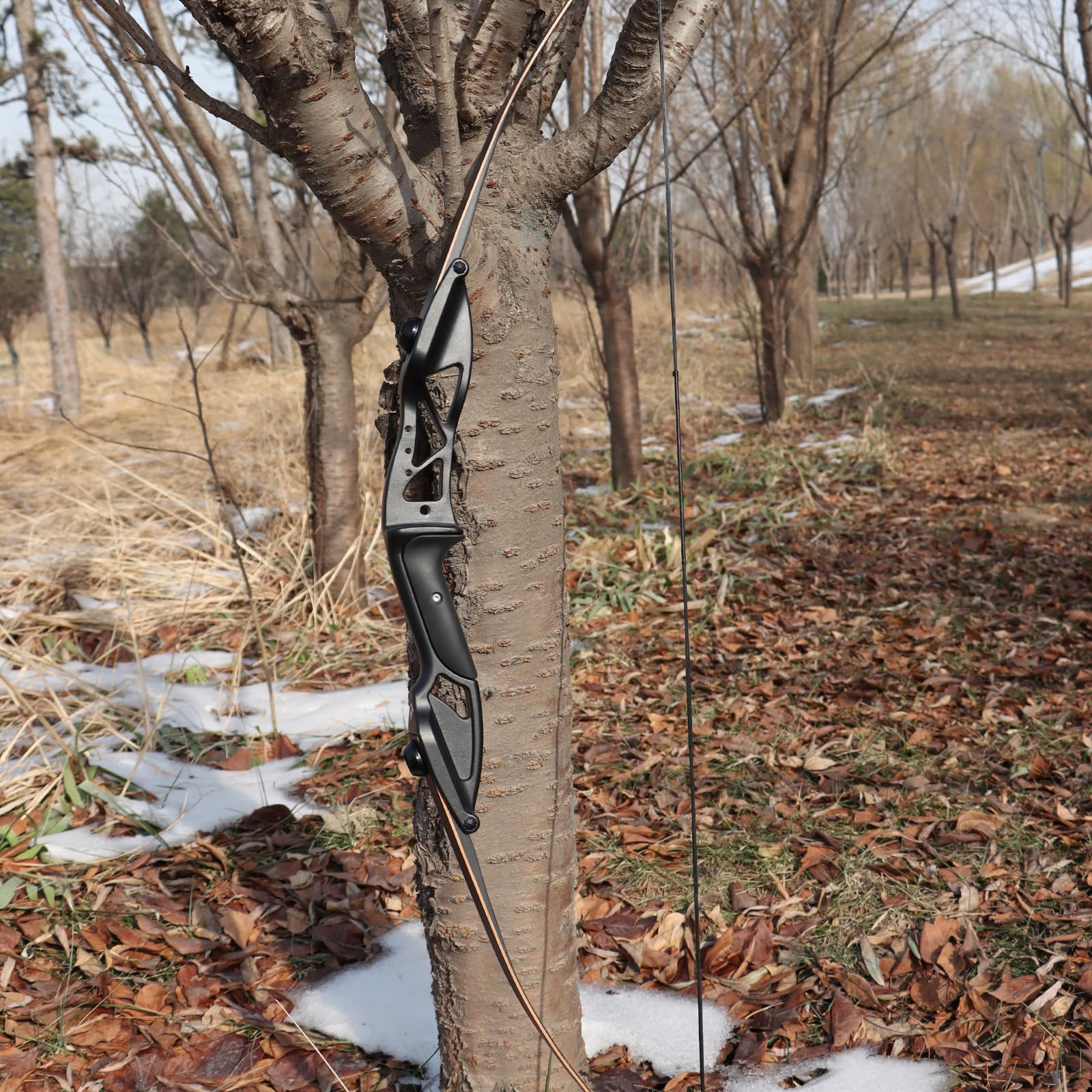Jagd-Recurvebogen 56 Zoll, Metall-Takedownbogen mit laminierten Limbs, 30-50 lbs Zuggewicht, für das Wildnis-Bogenschießen