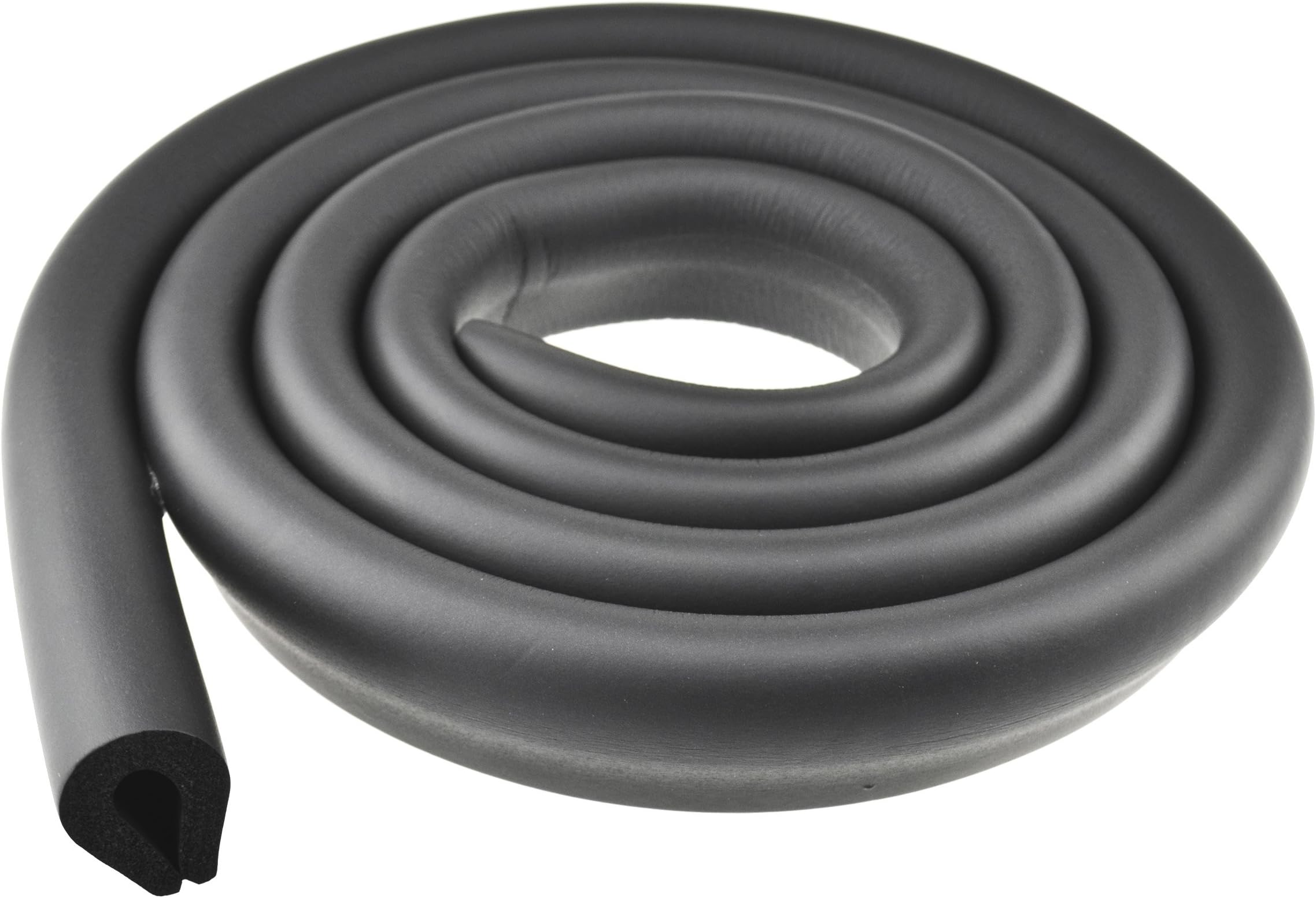 FiveSeasonStuff All Season Premium Foam Cushion Table Edge and Corner Guards / Edge Protectors / Edge Cushion / Edge Guards / Baby Proofing Child Proofing (U-Profile Double Sided Edge Protector Black 1pc 2Metre (T:5-8mm) [for edges between 0.5-2cm])