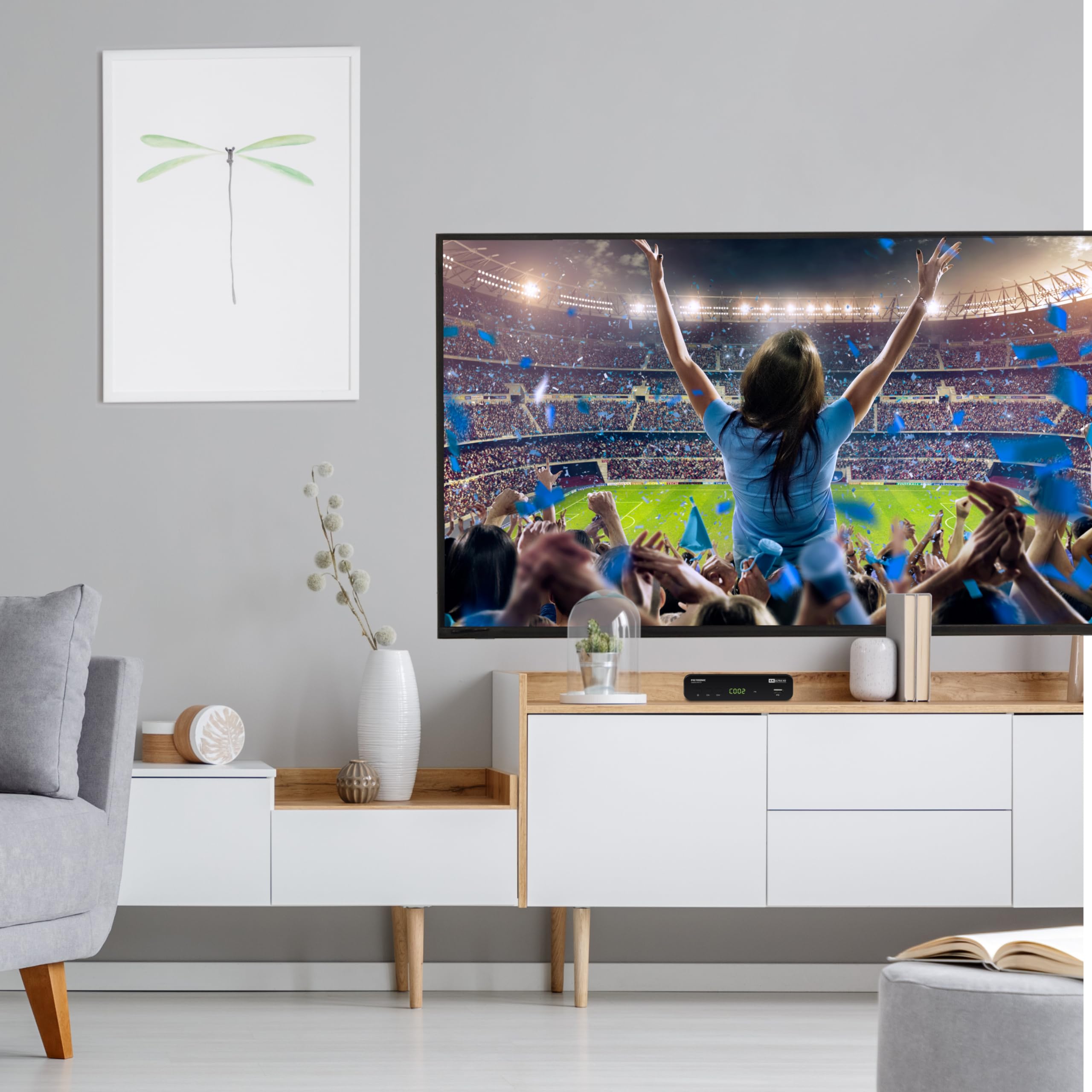METRONIC 441701 Receptor Decodificador TDT 4K Ultra HD UHD-S1 | Puerto USB Grabador, TIMESHIFT