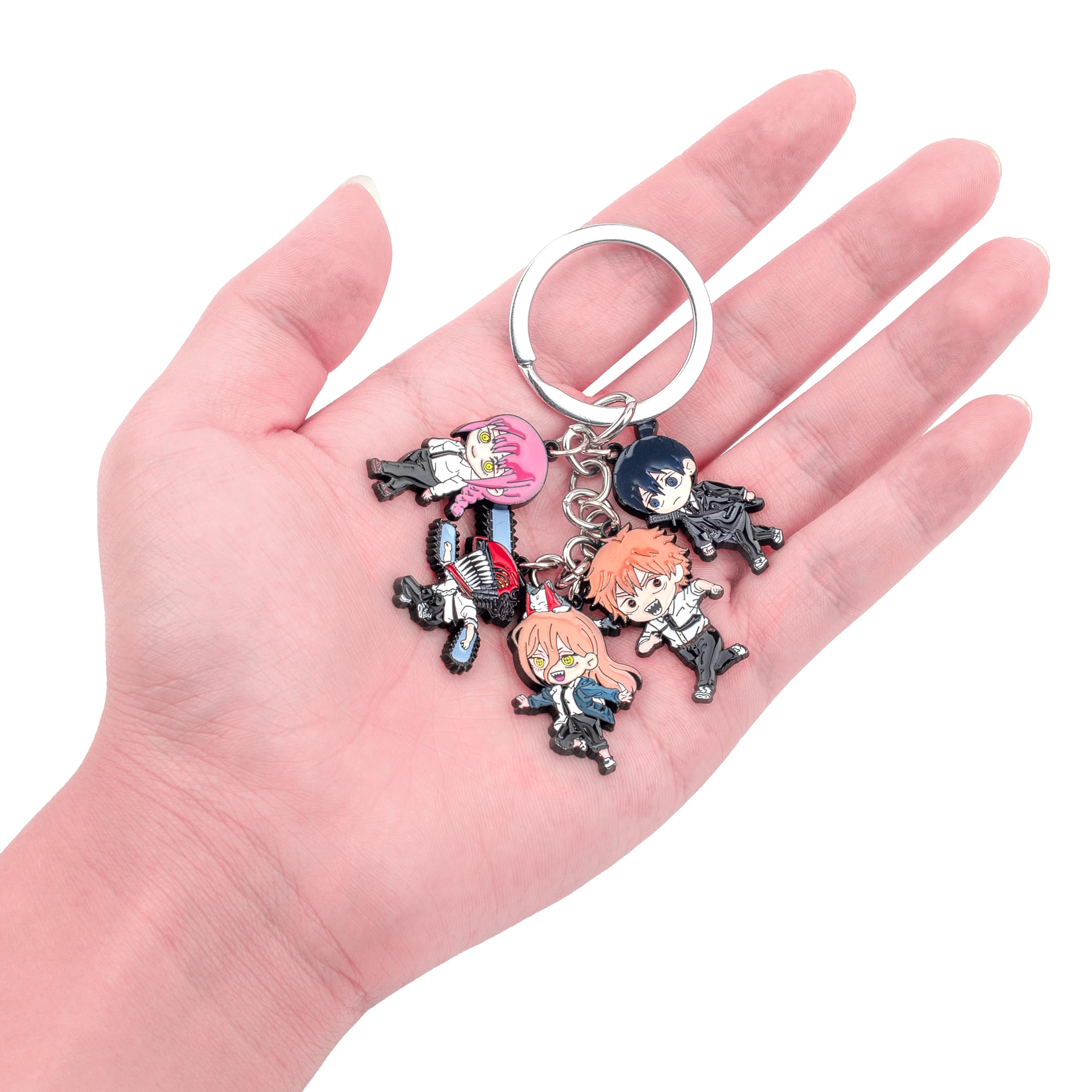 Llavero Chainsaw Man - Merch de anime con Makima, Power, Denji, Aki, Chainsaw Man y Pochita, regalos de anime