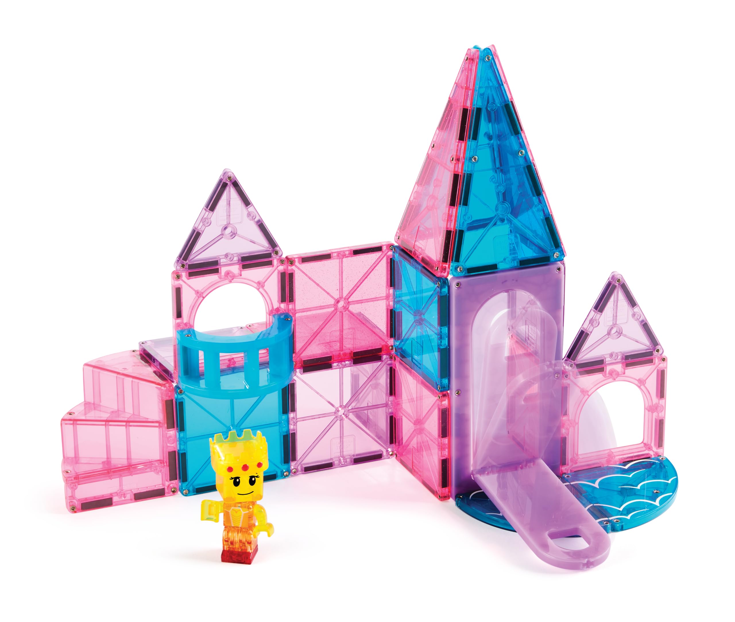 Magna-Tiles Castle - Juego de construcción magnética de 25 Piezas, la Marca Original de construcción magnética