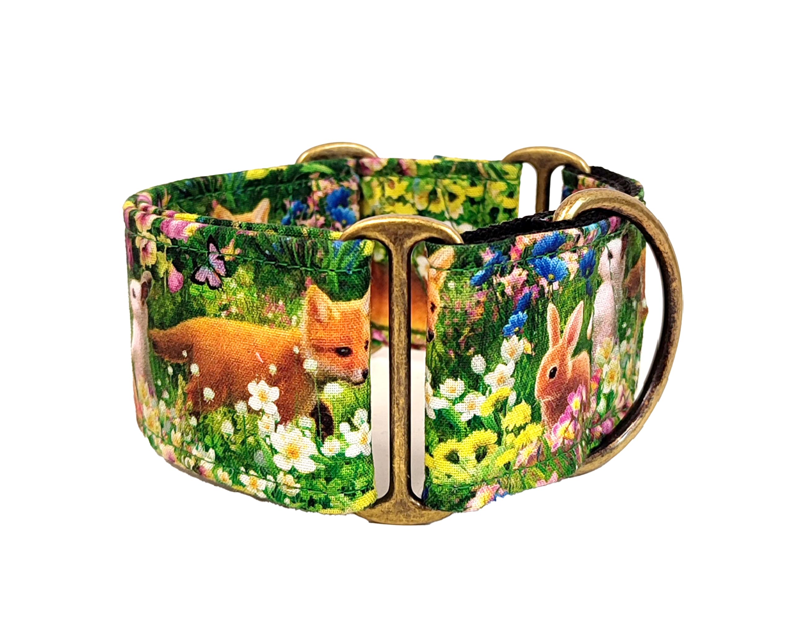 Collar Martingale Para Perro: Forest Friends, Hecho a Mano en España por Wakakán