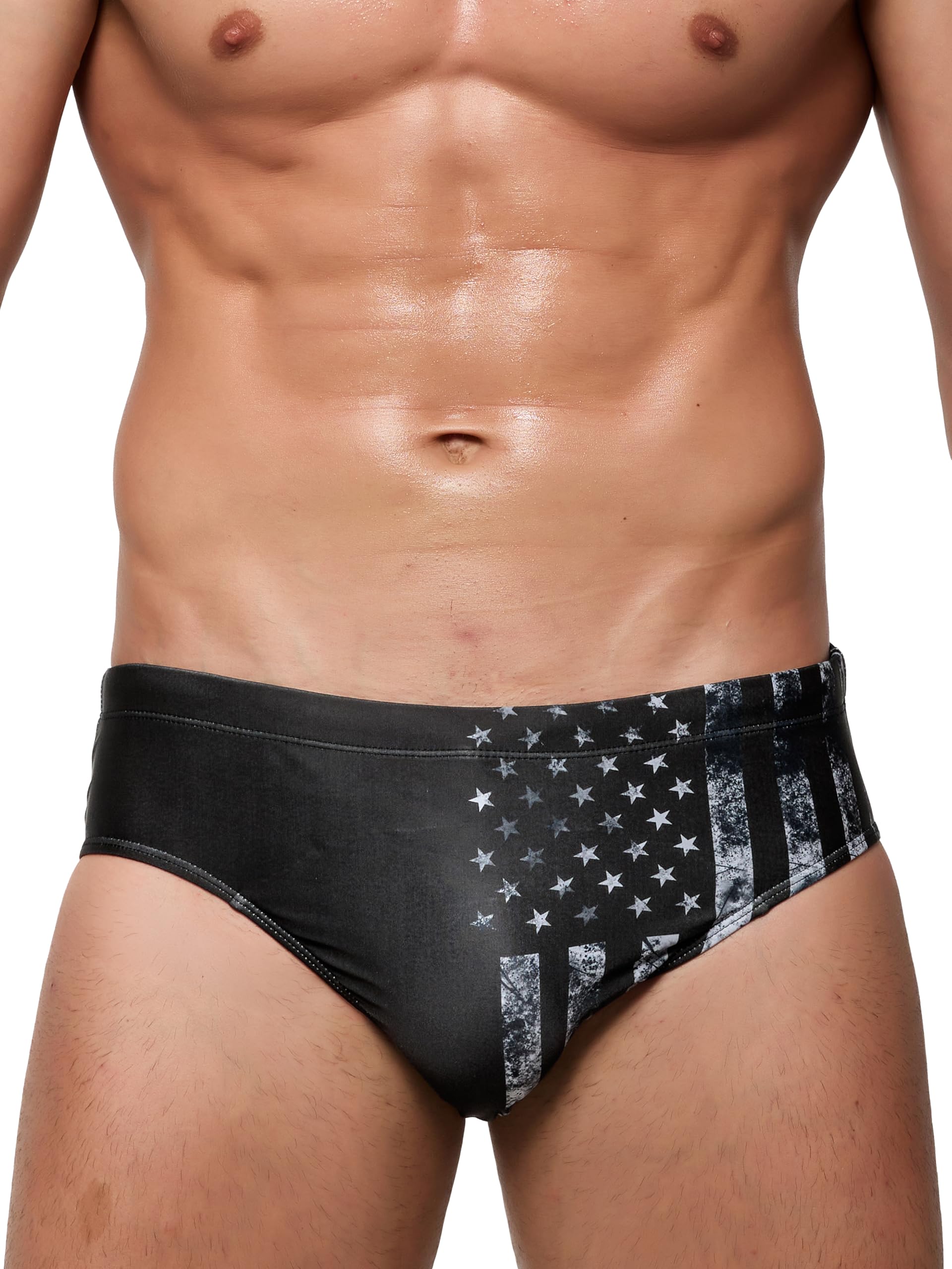 Arcweg Costume da Bagno Uomo con Pad Rimovibile e Coulisse Slip e Parigamba da Bagno Pantaloni Corti Elastico a Vita Bassa Nuoto