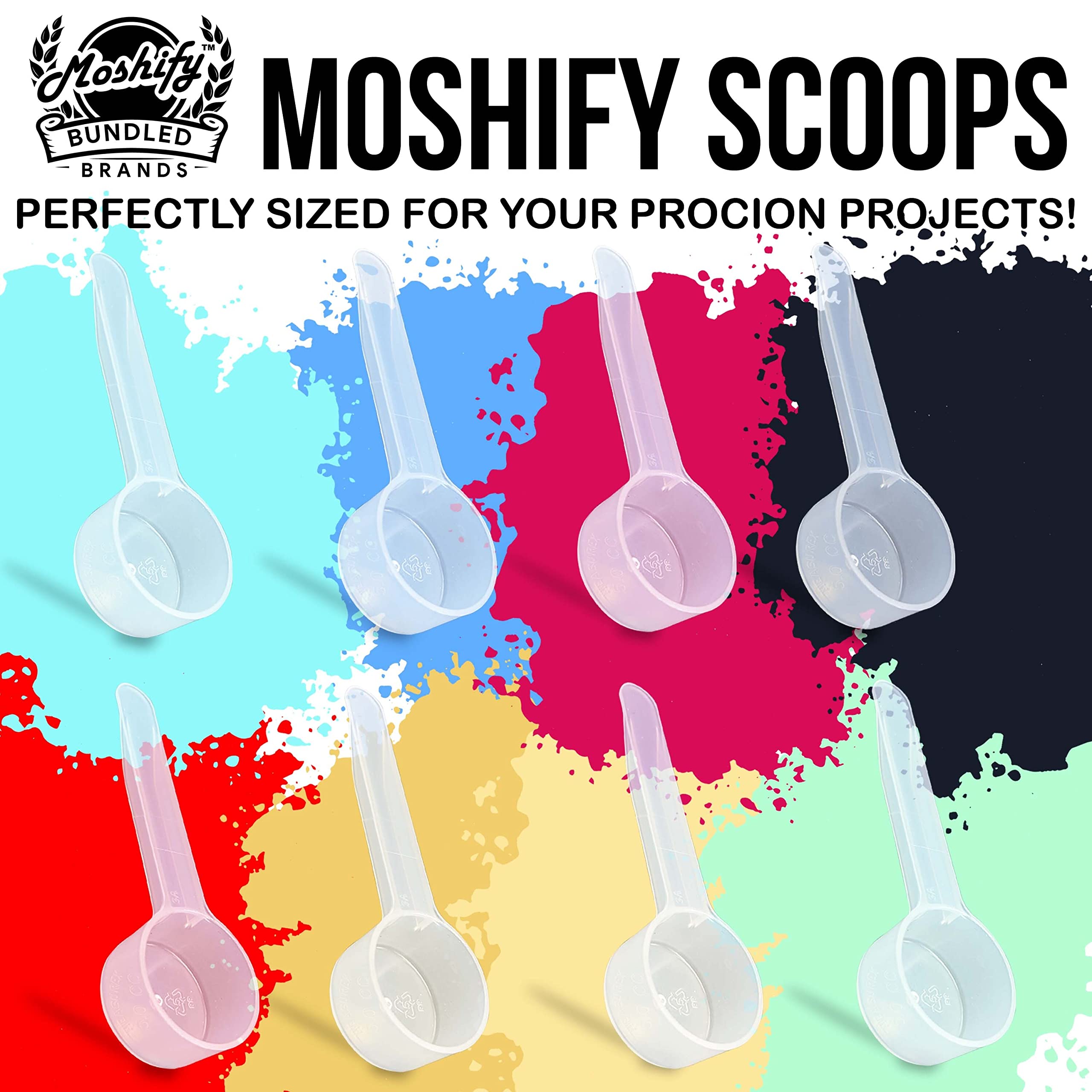 Jacquard Procion MX Dye Kit - USA Made - 8 Vibrant Colors, 8 oz Each - Fiber Reactive - Tie Dye Party Supplies - Bundled with Scoops - Image 7