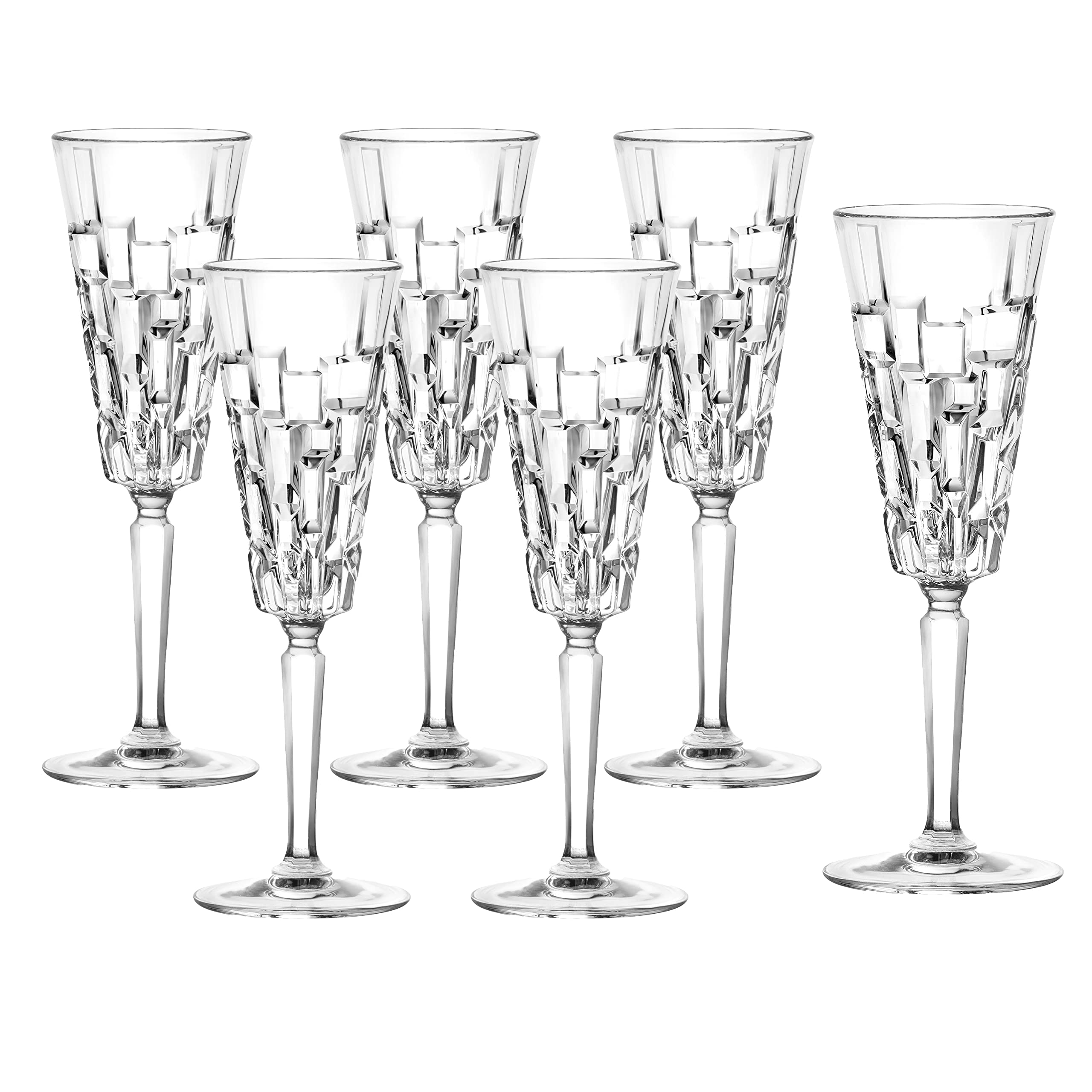 Copas de flauta Etna de Lorren Home Trends que mantienen las burbujas vivas