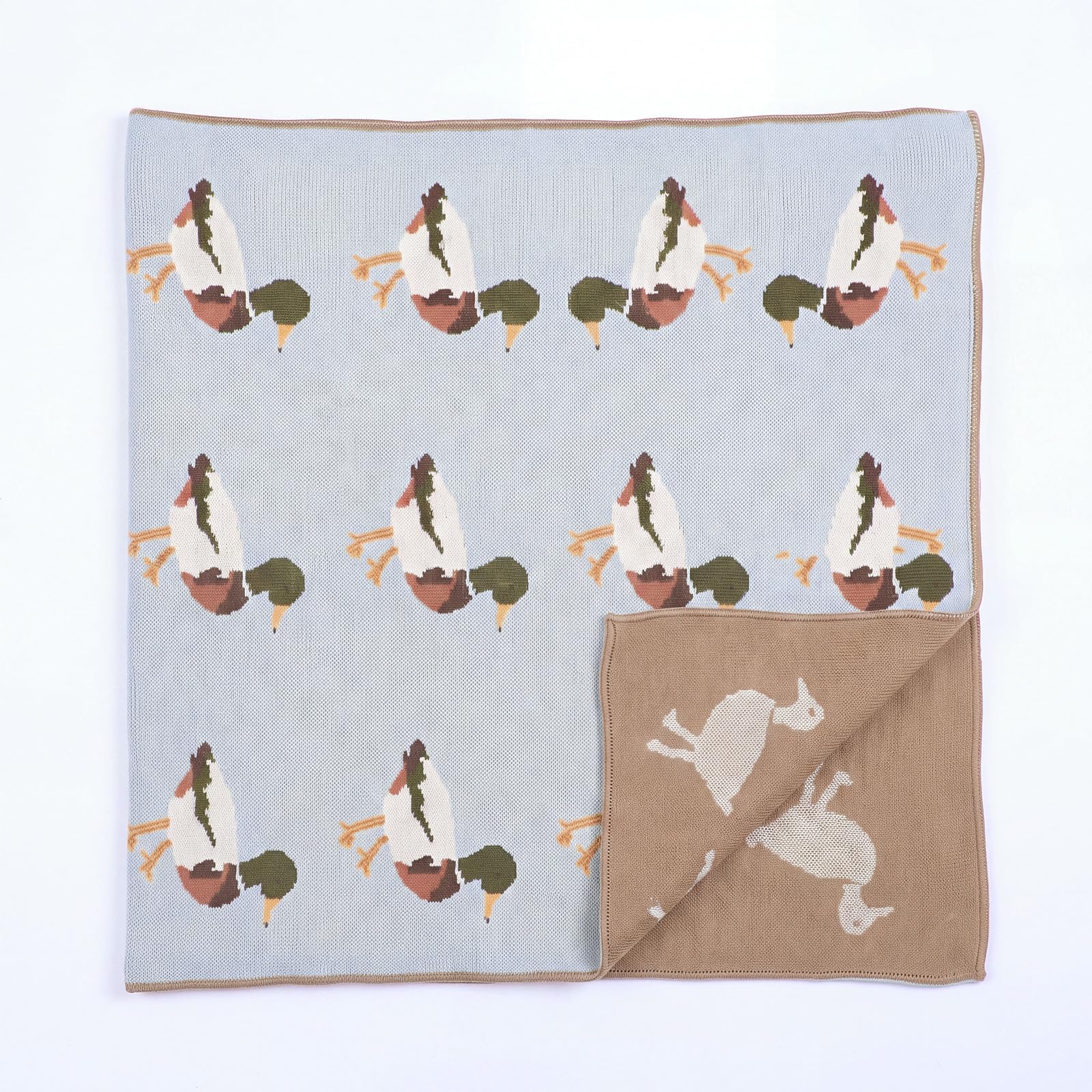 Adorable Mallard Duck Baby Blanket for Bed, 48 x 32 Inch
