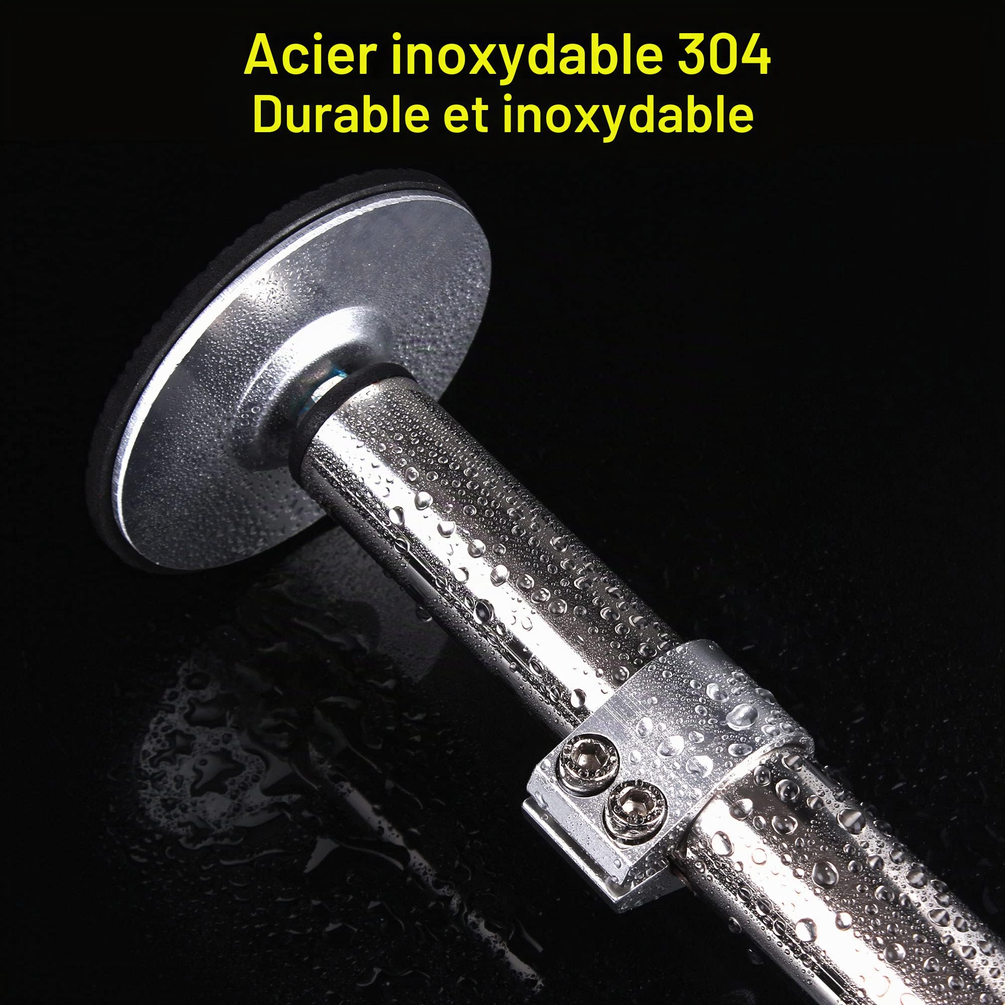 ST-2 Support D'Évier Encastré,Réglables Support En Acier Inoxydable,Kit De Support D'Évier Encastré,Système D'Installation Et Réparation Pour Évier De Cuisine (41-75 Cm)