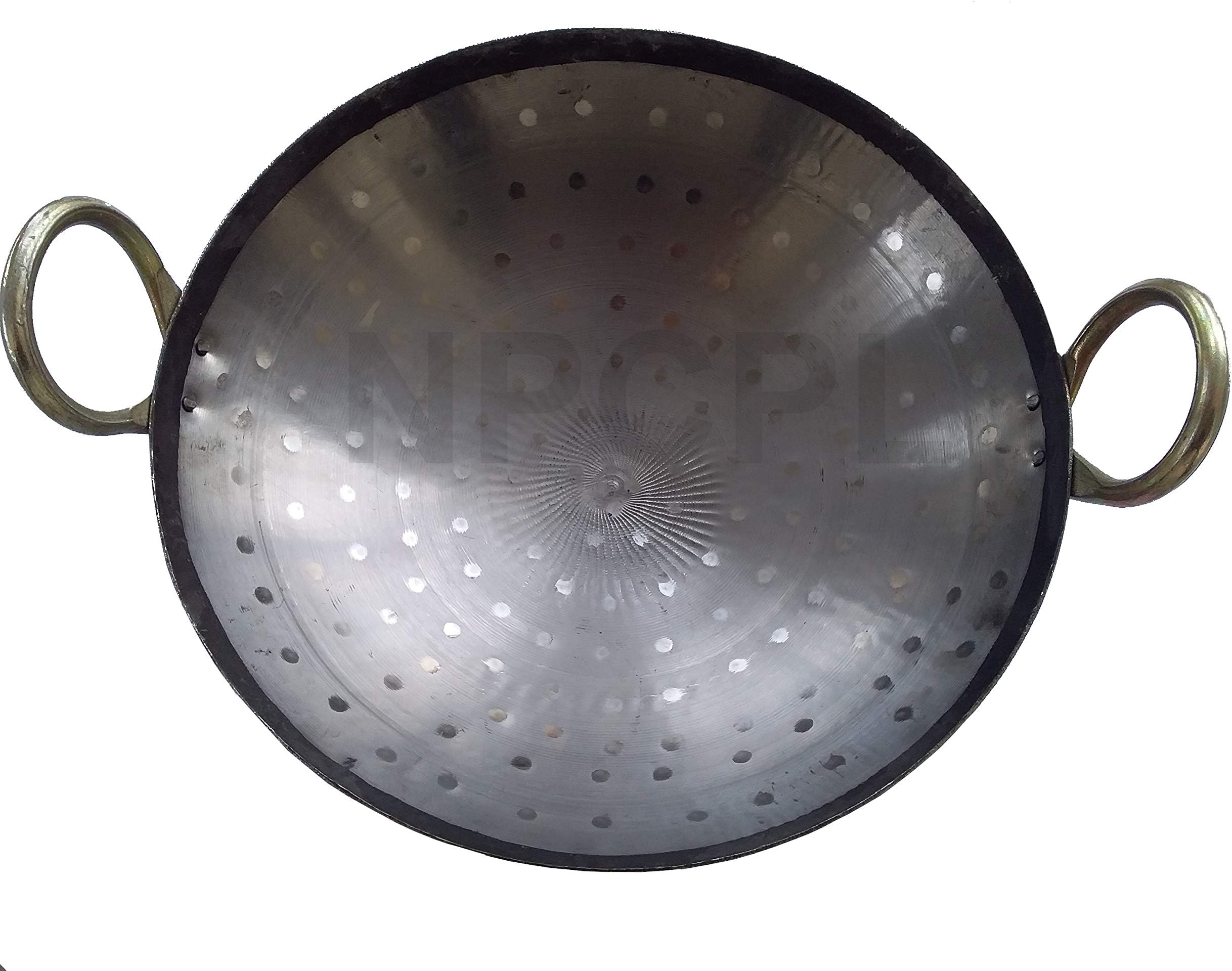 NPCPL 11 Inch Iron Kadhai Large Heavy Cooking Pan