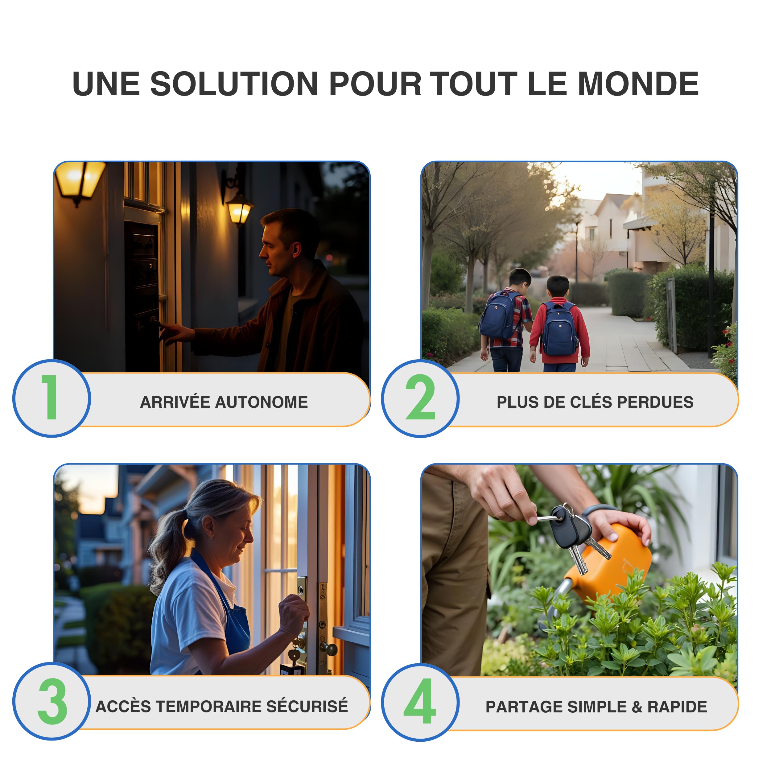 Boite à clés murale sécurisée avec code à 4 chiffres XL, intérieur/extérieur, étanche, fixation murale, Grande Capacité & Imperméable, Coffre Fort a Clefs pour Maison Bureau Garage, grande taille