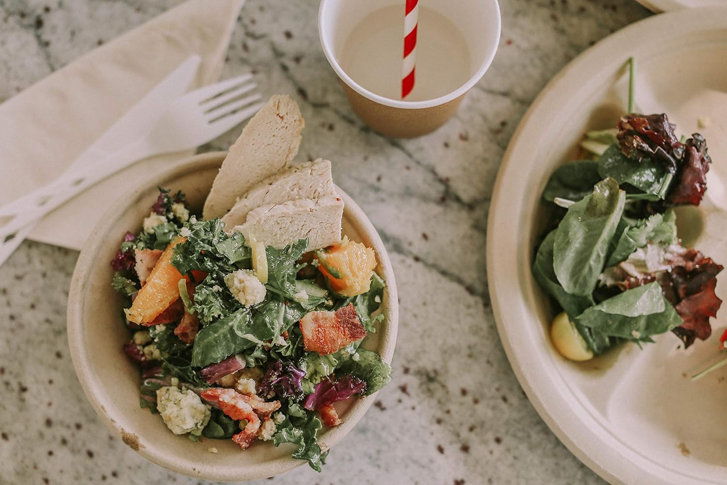 Best Cyber Deals 🔥 100% Compostable Paper Bowls [11.5oz 50 Pack] Soup Bowls, Pasta Bowls, Cereal, Salad, Ice Cream, Disposable Bamboo Small Bowls, Biodegradable, Unbleached by Earth's Natural Alternative