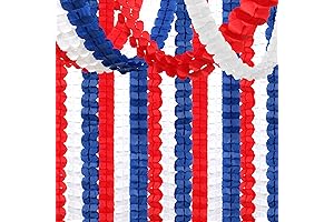 157FT Patriotic Fourth of July Streamers, Celebrate 4th of July Decorations