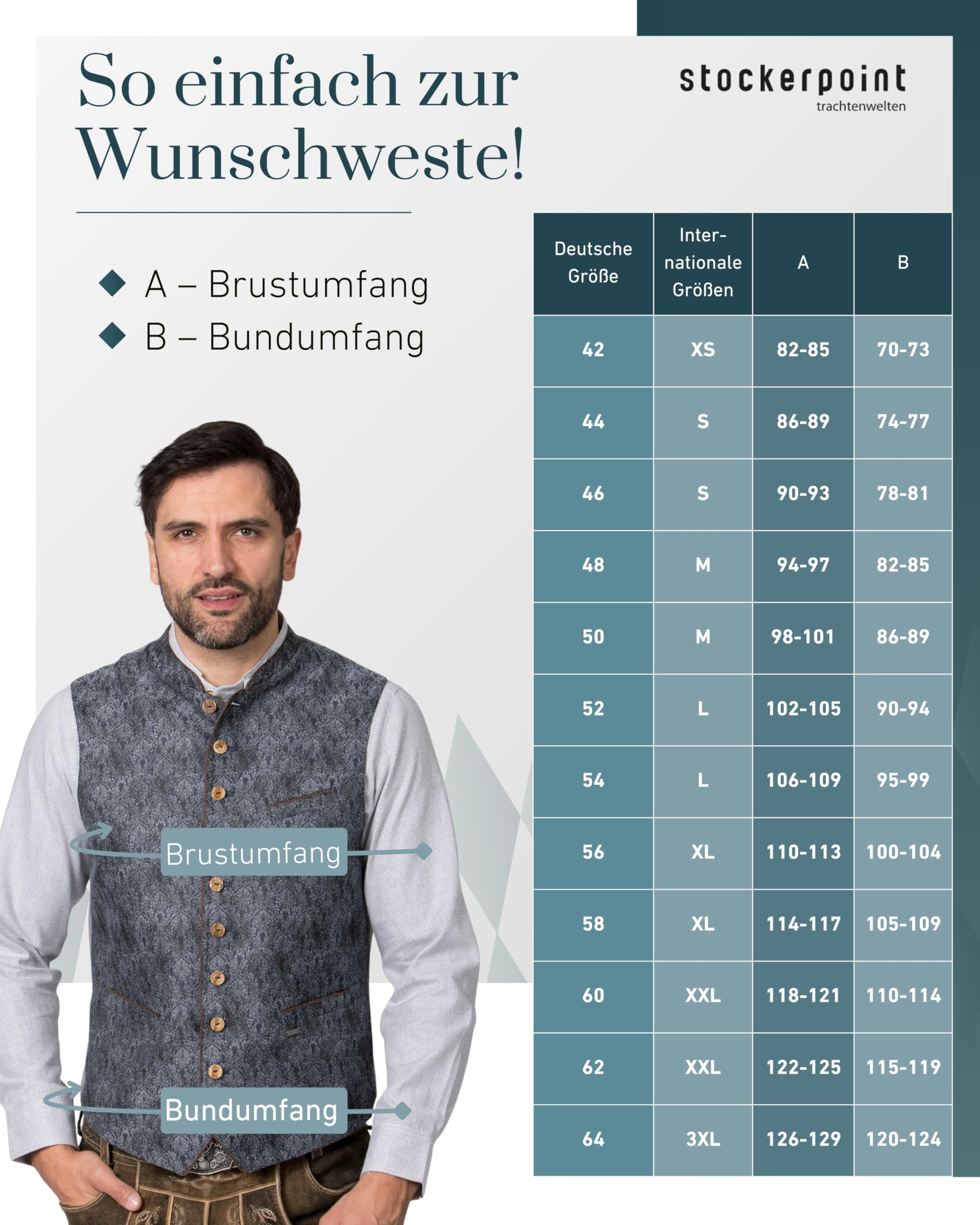 Stockerpoint Trachtenweste Christiano