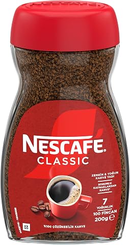 Nescafé Classic Çözünebilir Kahve Kavanoz, 200 g