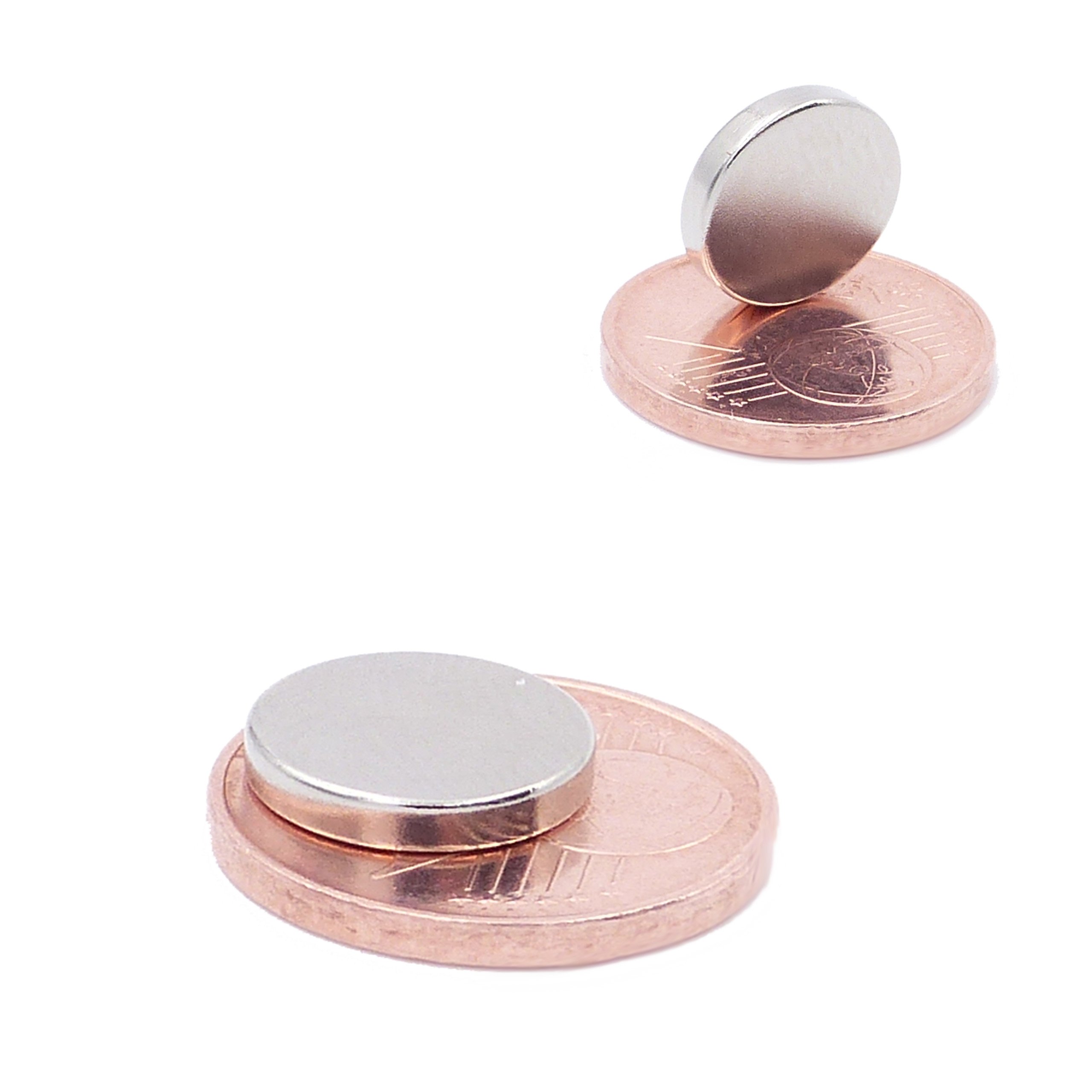 52 Mini Magneti Neodimio Super Forti | 10x2mm Argentati Per Lavagne E Fai-Da-Te - Foto 4