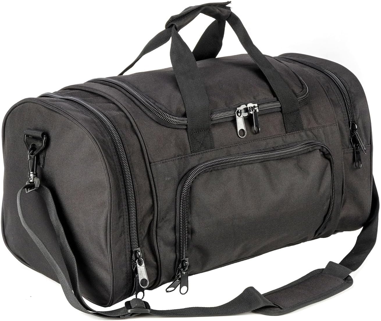 Small Duffel Bag Military Tactical Outdoor Gym Bag with Shoes Compartment for Sports Camping Hunting (Black) - Image 8