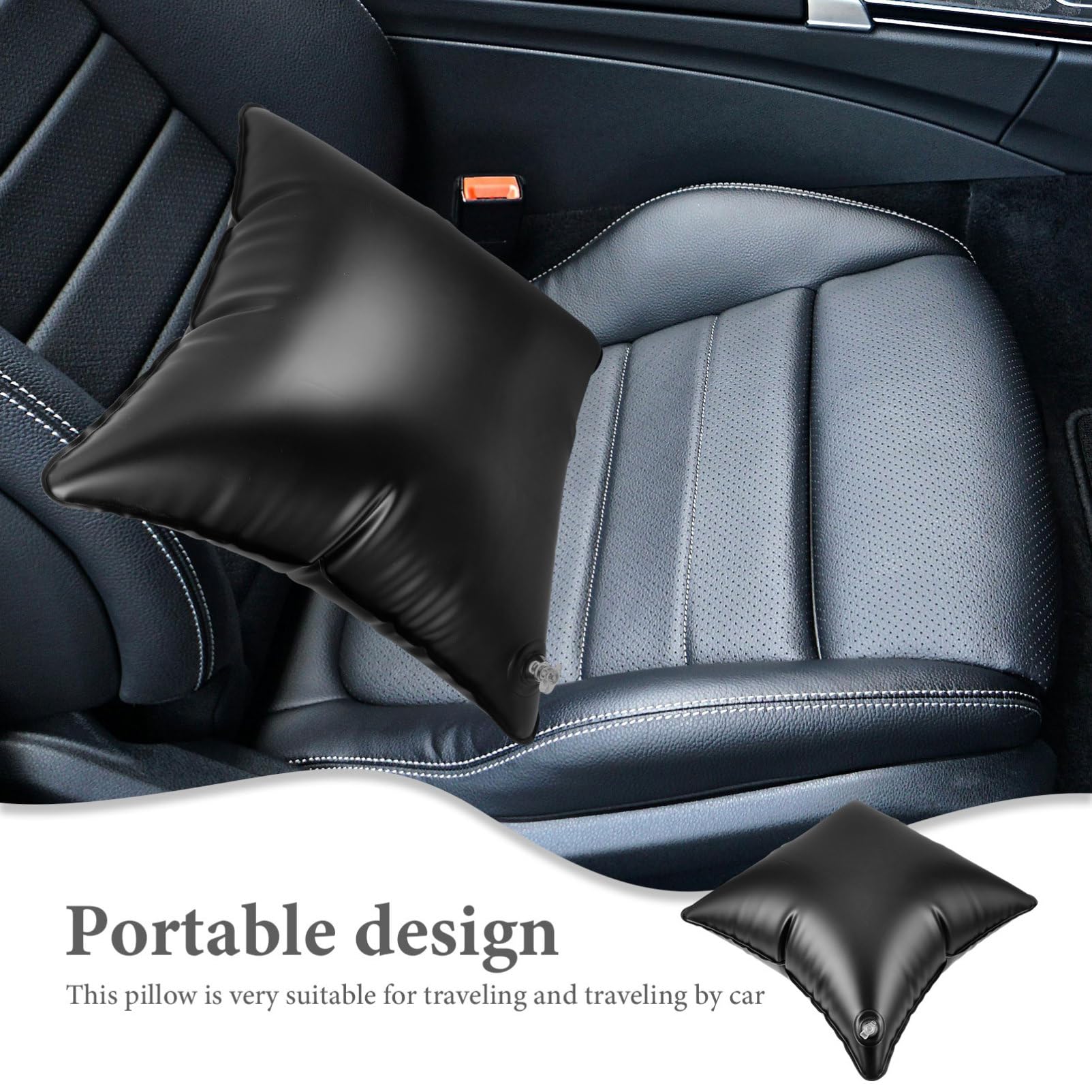 Ciieeo Lot De 4 Oreillers Gonflables Ergonomiques pour Voiture Camping Canapé Voyage Voyage Voyage