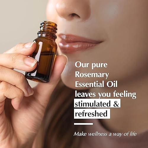 Miniatura 4 de AROMAFUME Aceite esencial de romero 100% natural, de grado terapéutico, aceite esencial puro y amaderado para aromaterapia para meditación y