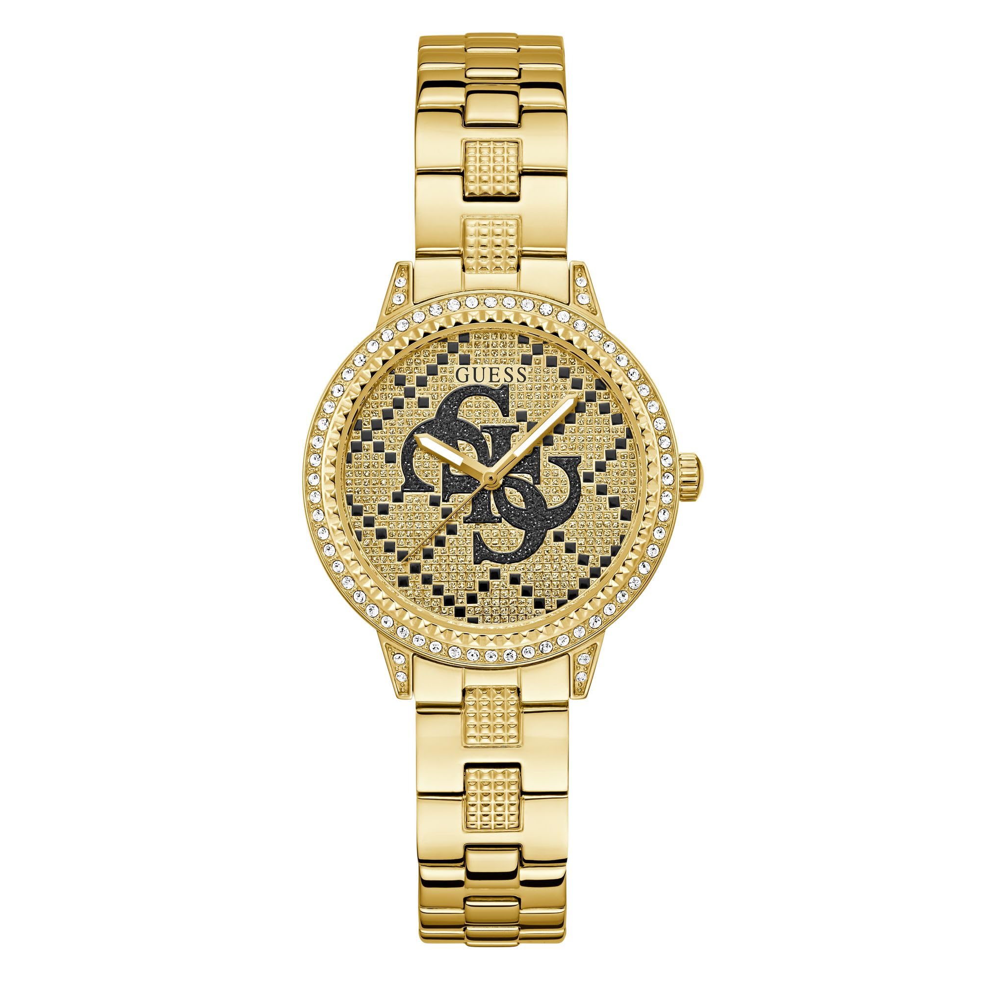 Guess GW0944L2 G Lace - Reloj de Pulsera para Mujer (34 mm, Correa de Acero Inoxidable y protección contra el Agua de 3 Bares)