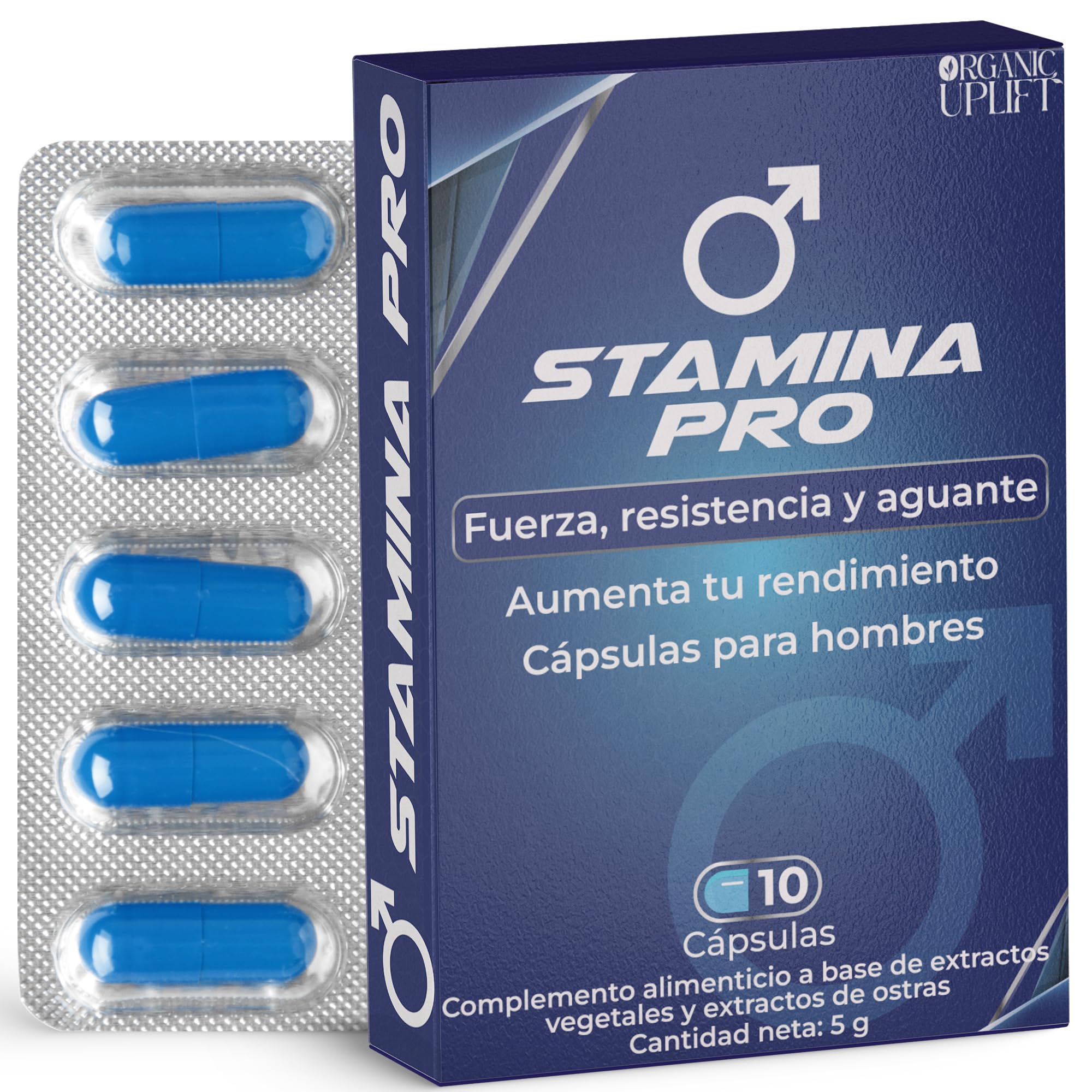 Cápsulas para mejorar el rendimiento masculino y liberar la fuerza interior, efecto duradero, tabletas azules para hombres, promueve la resistencia, la energía y la vitalidad, 10 cápsulas.