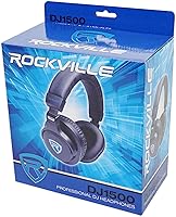 Vista 9 de Rockville Auriculares DJ con cable de bobina desmontable, caso+almohadilla extra (DJ1500)