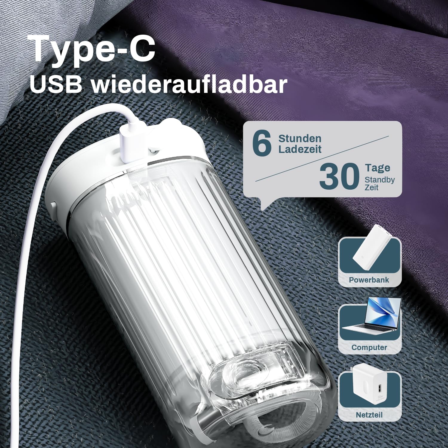 JTF Irrigador Bucal Mini, Portátil Dental Limpieza Eléctrica Inalámbrico Viaje con 5 Boquillas, 4 Modos de Pulso, 230 ML Depósito de Agua Retráctil, IPX7 Resistente Al Agua (Blanco)