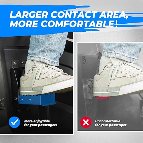 Miniatura 2 de KEMIMOTO Reposapiés de pasajero para cuatrimoto resistente, reposapiés para pasajero trasero, cómodo, reposapiés plegable universal de 4 ruedas,