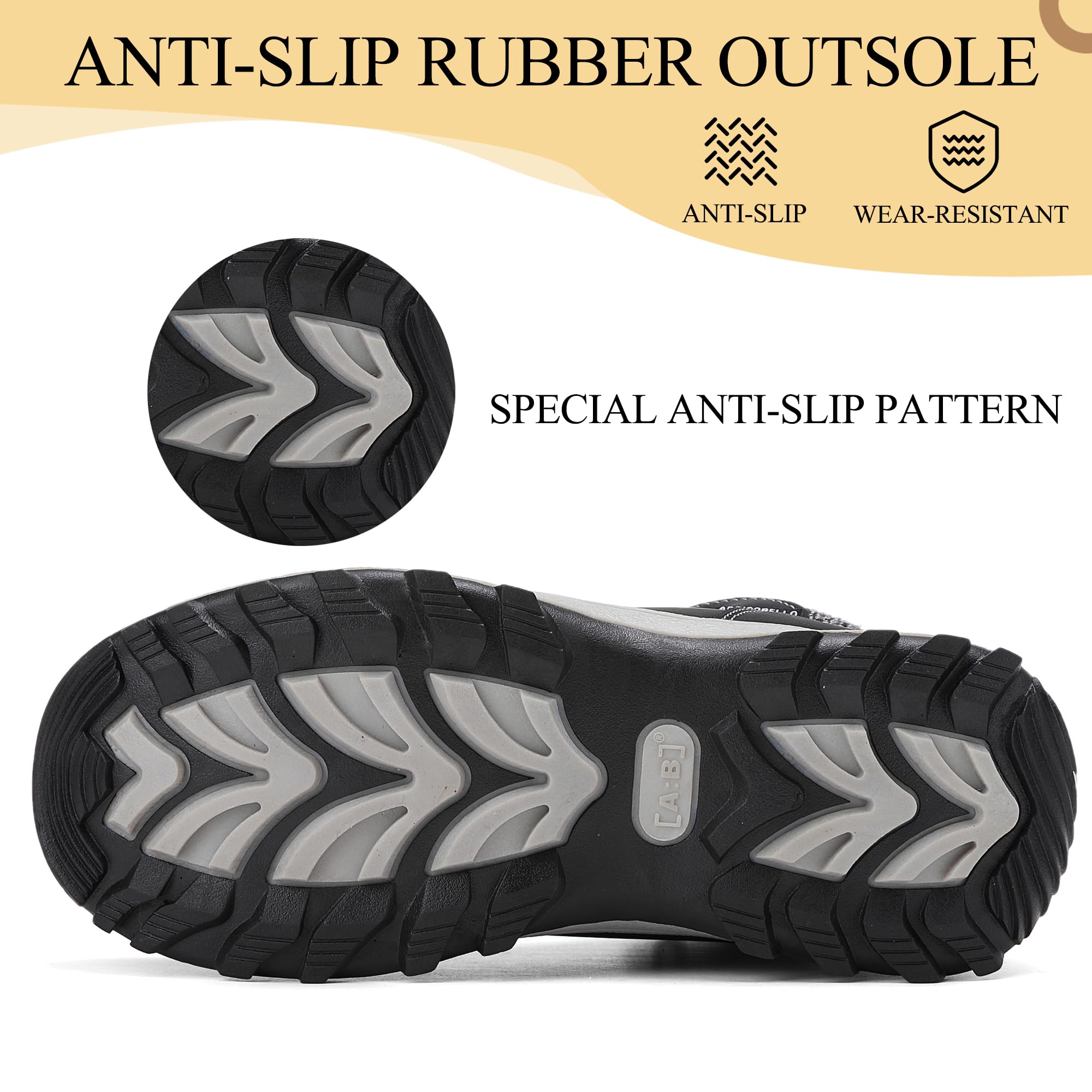 ARRIGO BELLO Scarpe Neve Scarponcini Donna invernali Antiscivolo Comode Caldi Foderati Snow Boots Outdoor Trekking Stivali Taglia 36-41