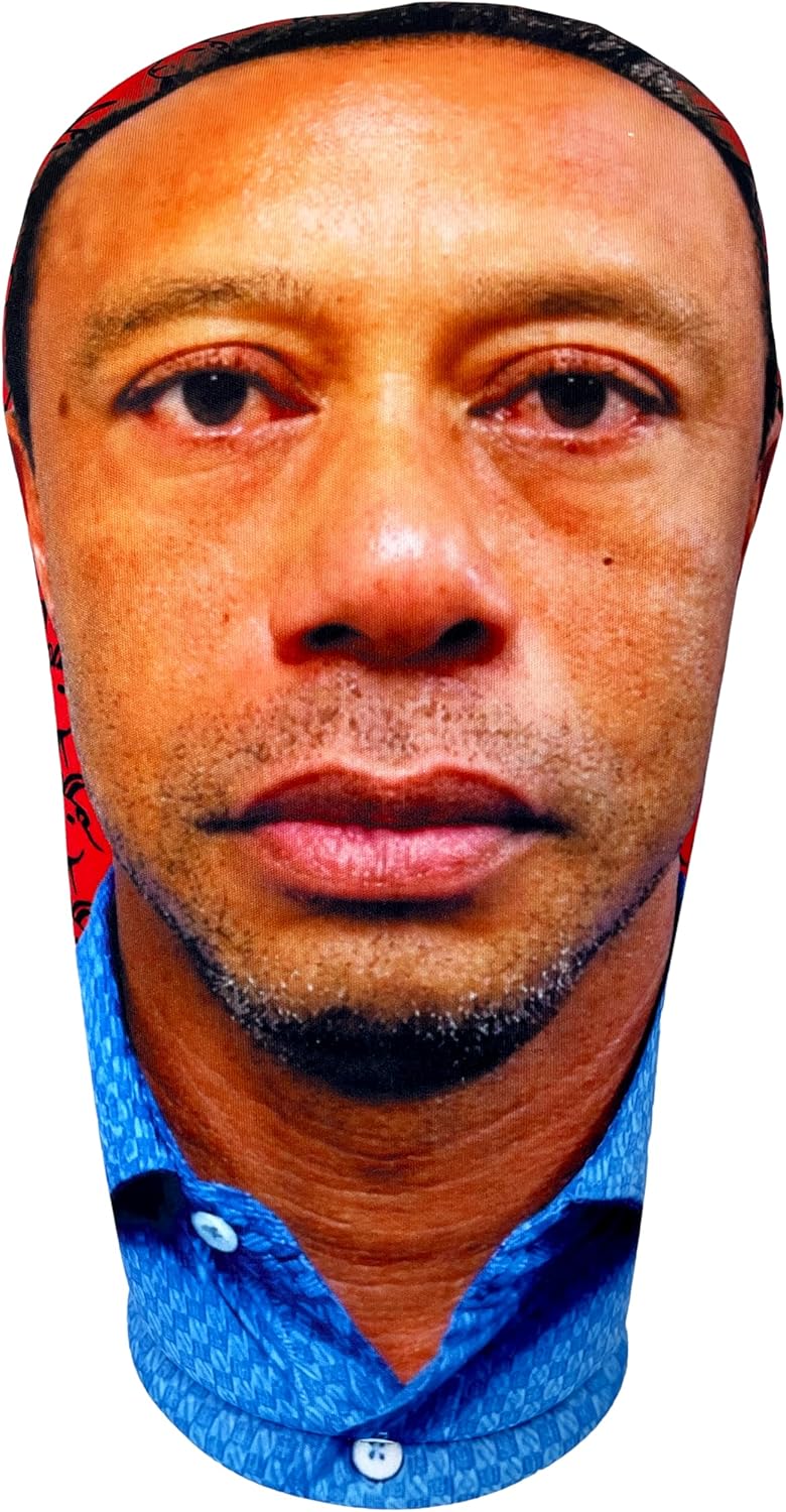 Tiger Woods DUI Mug Shot 2026 Big Driver Golf Club Head Cover Made in USA, Sunday Red, the Goat