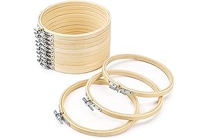 GIEMSON Embroidery Hoop 6 Inch 12 Pieces