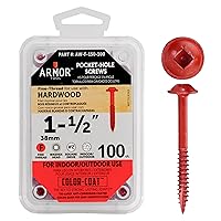 Vista 31 de ARMOR TOOL AP-C-100-100 Tornillos de rosca gruesa de 1 pulgada con revestimiento de color verde y unidad cuadrada