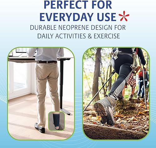 Miniatura 9 de Venda para hielo para pies y tobillos con 2 paquetes para gel, frío y calor  Lo mejor para la tendinitis del talón de Aquiles, fascitis plantar,