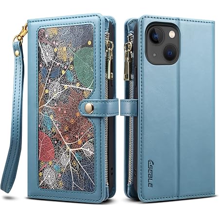 Funda Cartera Para IPhone 12/12 Pro 6.1 - Con Ranuras Para Tarjetas, Cierre Magnético Y Lazo - Diseño Floral Oro Rosa