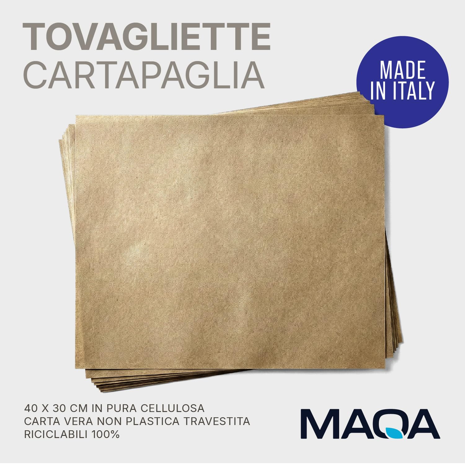 MAQA 200uds manteles Individuales Americanos en Papel Paja manteles Desechables de Papel 30x40 cm, Ideal como manteles Individuales de Paja