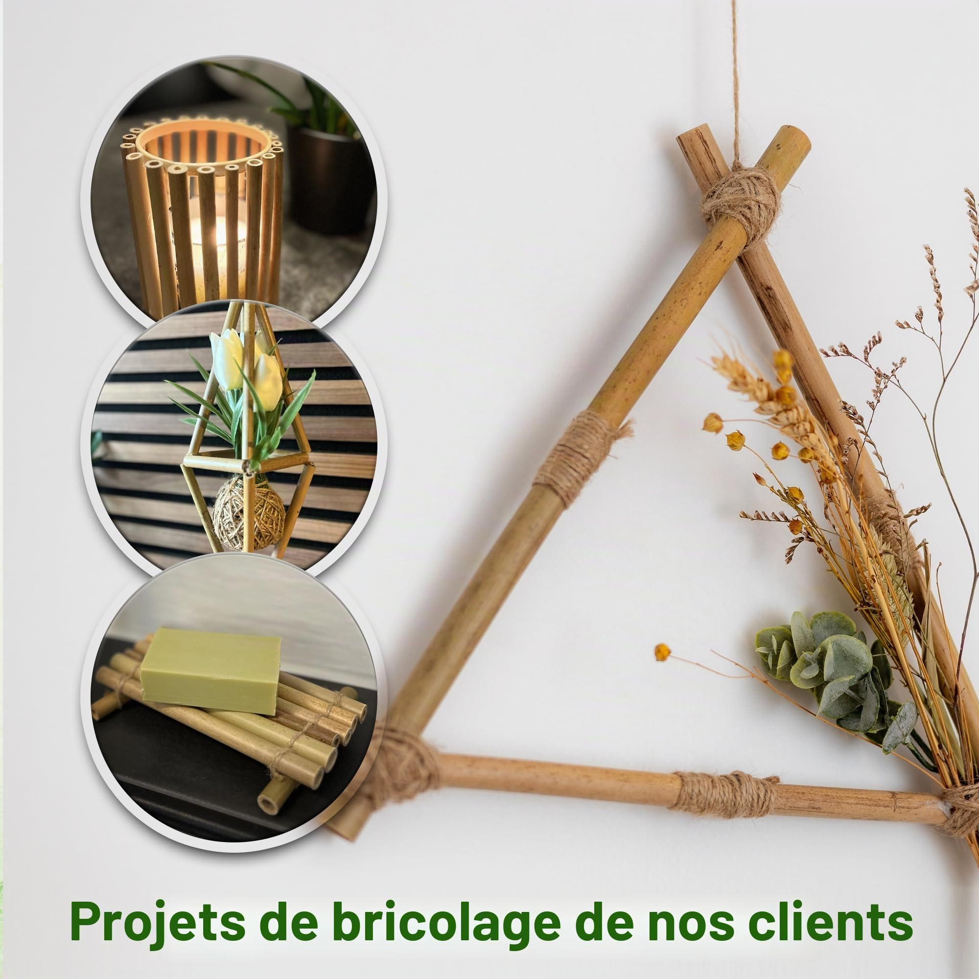 Lot de 100 tubes en bambou pour hôtel à insectes - 15 cm de long - Manchons de nidification en bambou pour hôtel d'abeilles sauvages - Matériau de remplissage pour hôtel à abeilles sauvages -