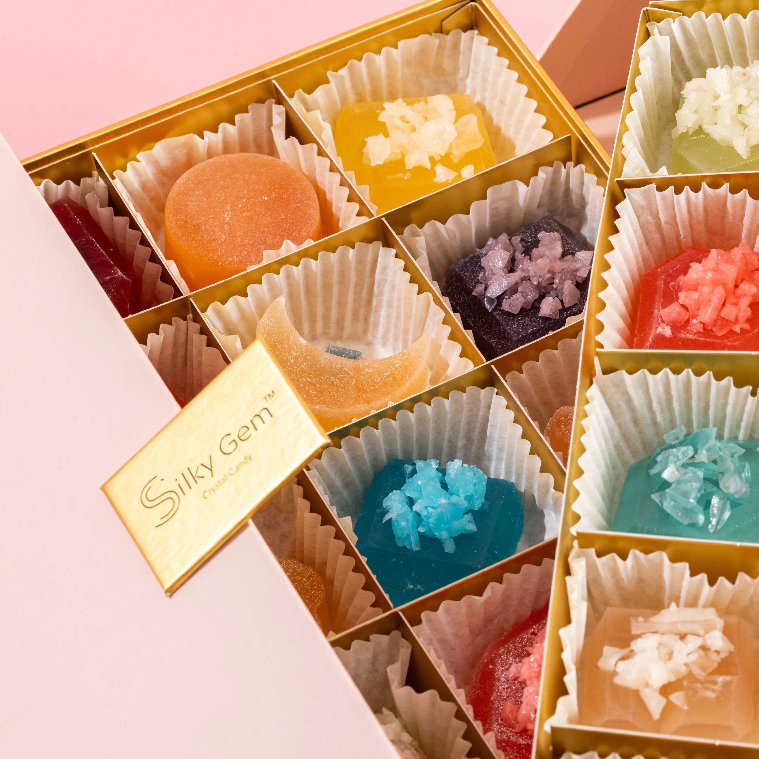 Silky Gem® Gems Me Up Crystal Candy Collection: 30-Piece Multi-Flavor Assortment – Handcrafted Edible Jewelry & ASMR Sweets – Vegan, Gluten-Free Gourmet Gift