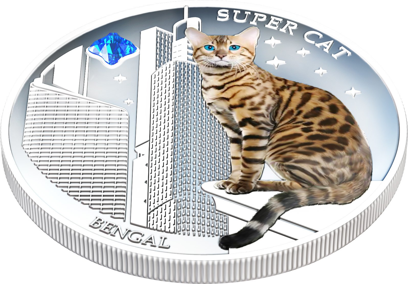 2013 Fiji - Dogs & Cats - Release 2 - Super Cat - Bengal - 1oz