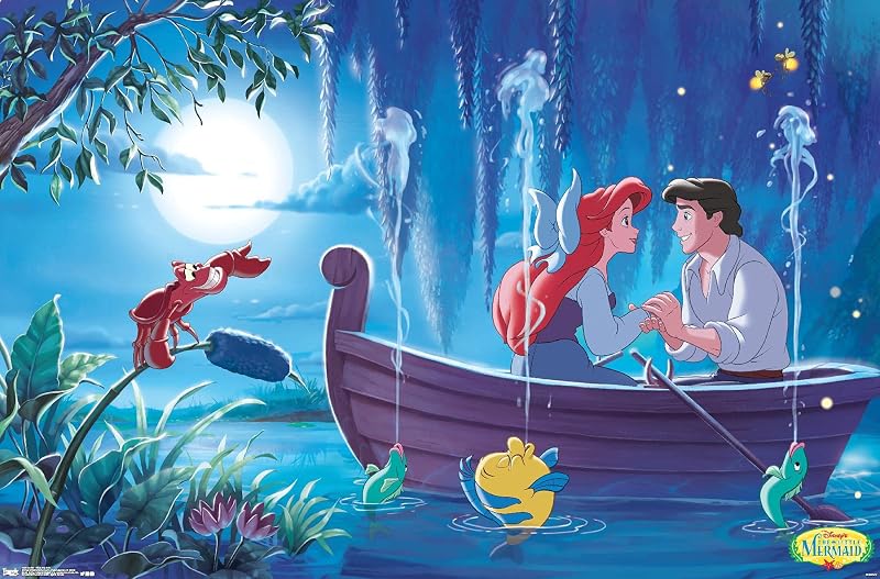 Trends International Disney The Little Mermaid - Ariel - Kiss The Girl Wall Poster, 22.375" x 34", Unframed Version