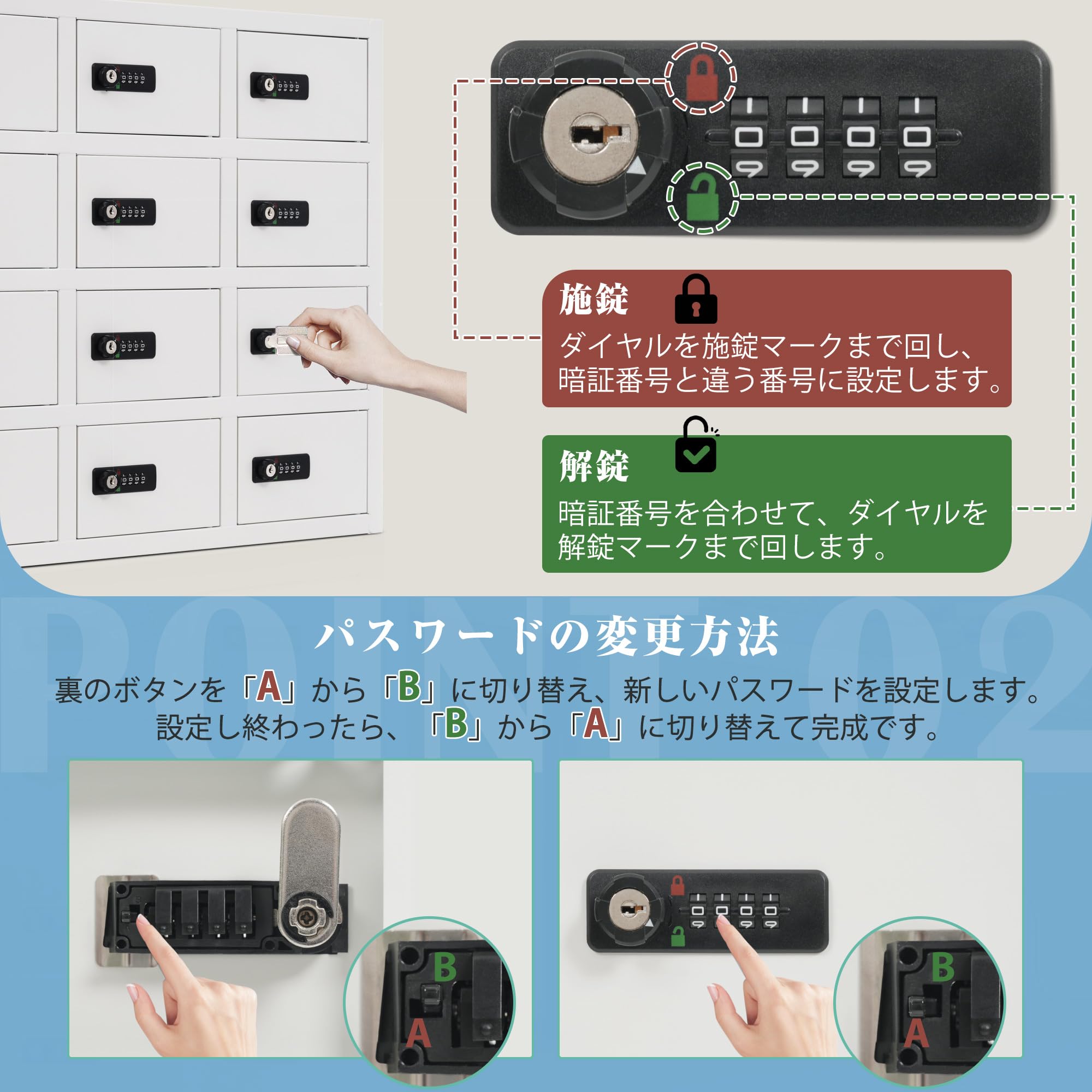 Amazon.co.jp: 貴重品ロッカー 12人用 収納キャビネット 完成品